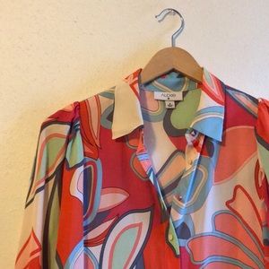 ALEXIS x Target Mixed Floral Long Sleeve Robe Dress